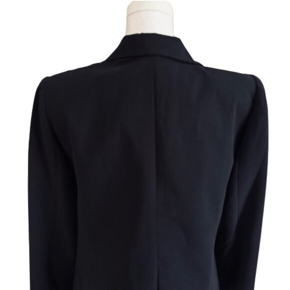 Giorgio Sant’Angelo Blazer Jacket Black Button Front Pleated Classic Size 12 - Picture 5 of 12
